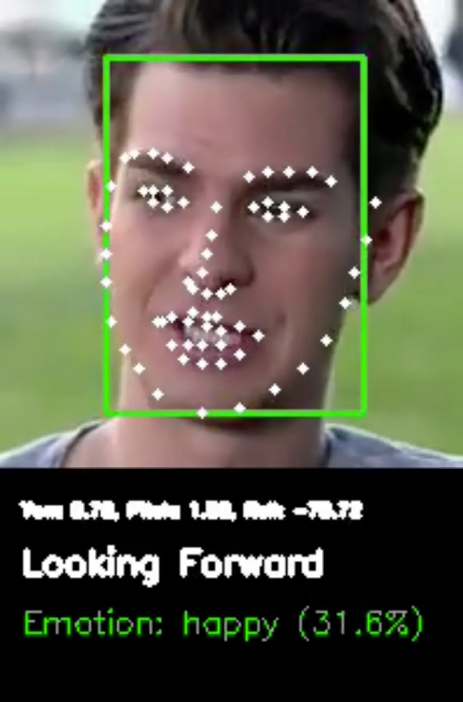 Forward-facing pose detection