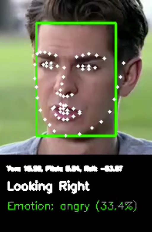 Right-facing pose detection