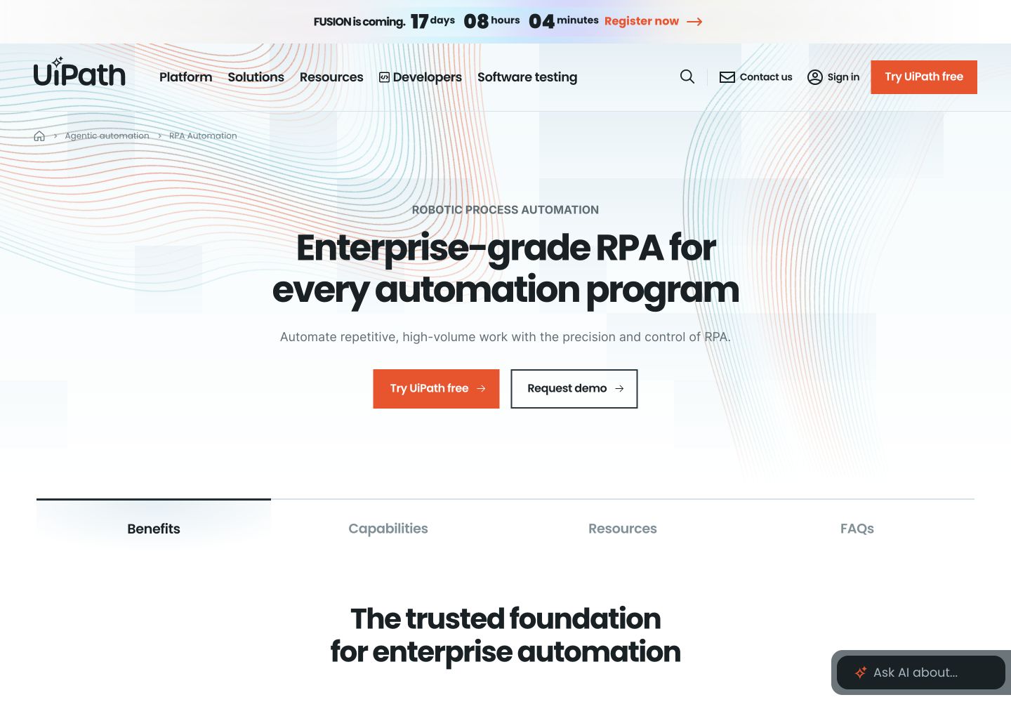 UiPath RPA: public reference page