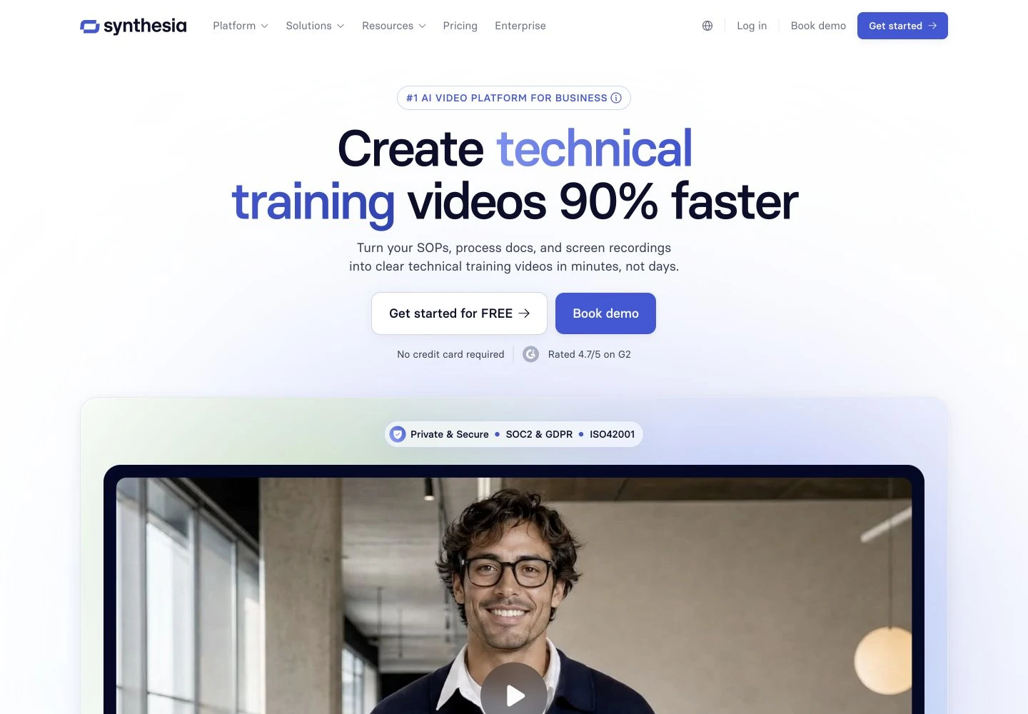 Synthesia technical training: public reference page