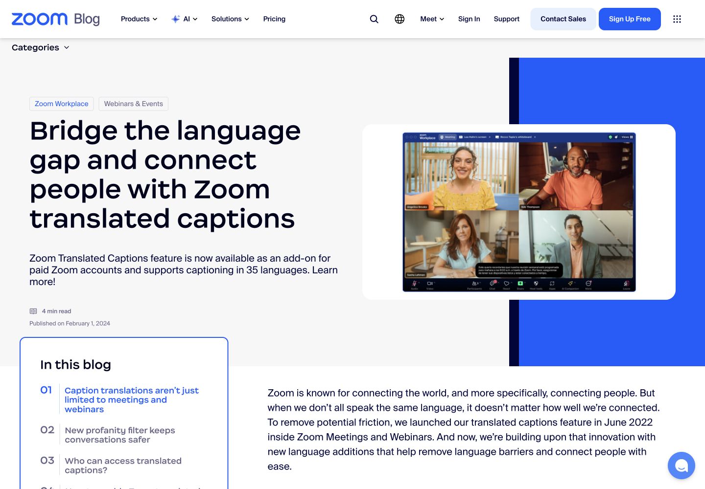Zoom translated-caption introduction; use the current help guide for eligibility: public reference page
