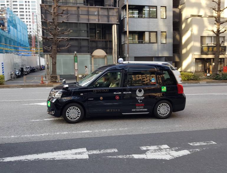 You can easily find a taxi in Tokyo
