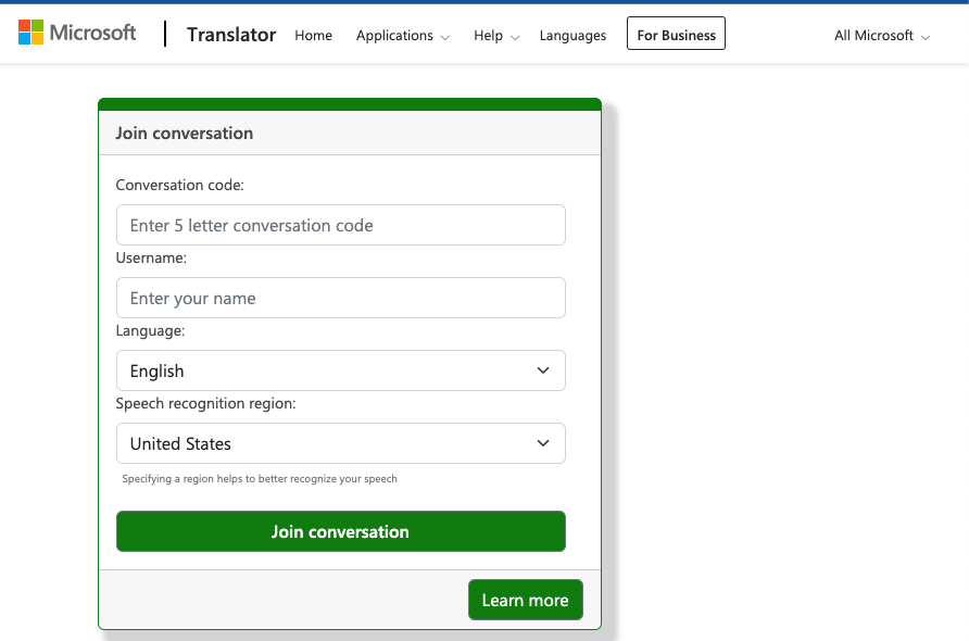 Microsoft Translate
