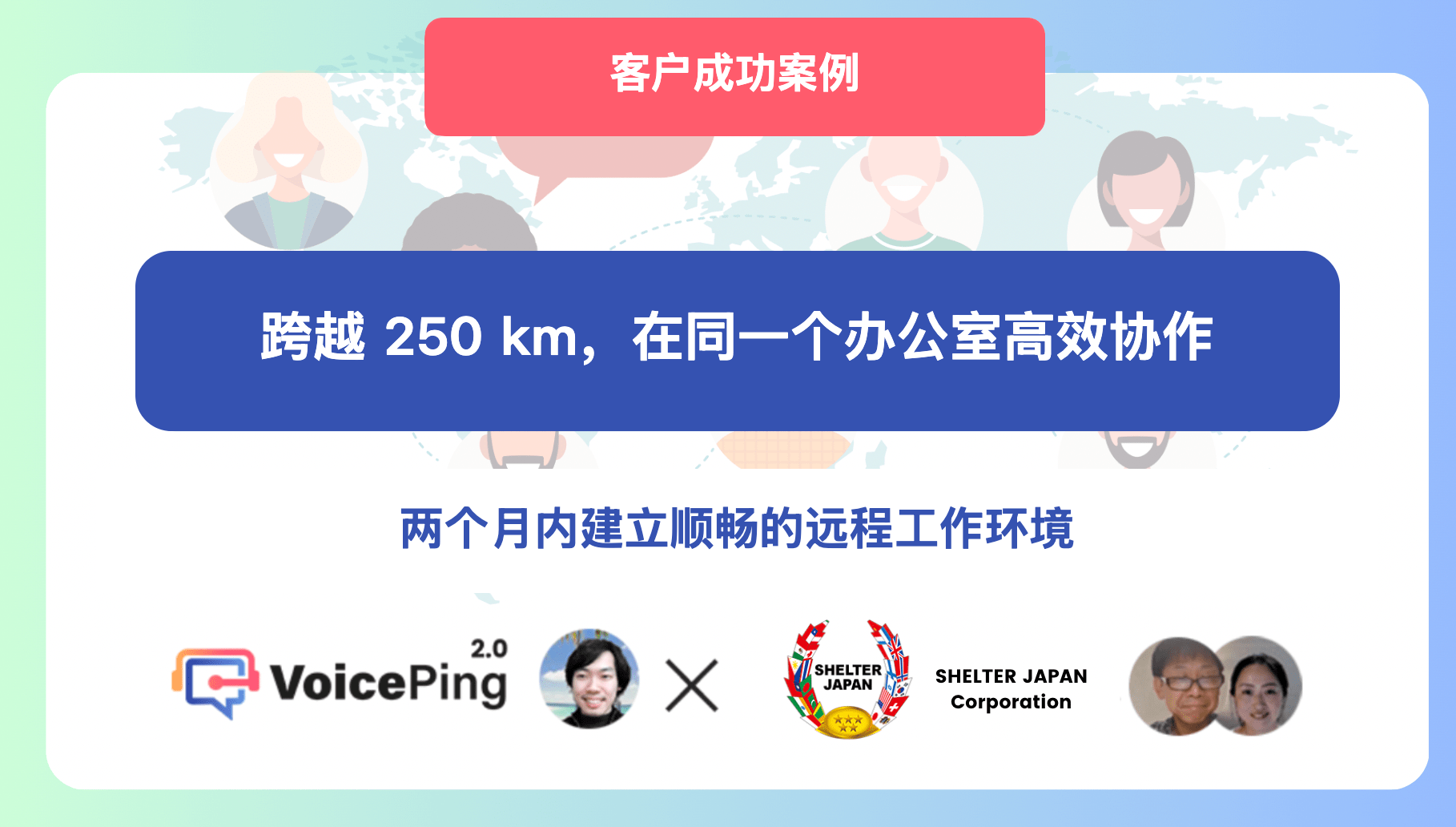 SHELTER JAPAN 客户案例：通过 VoicePing 连接不同地点的团队